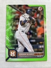 Yordan Alvarez 2022 Bowman Green parallel. #168/399. 💥💥💥