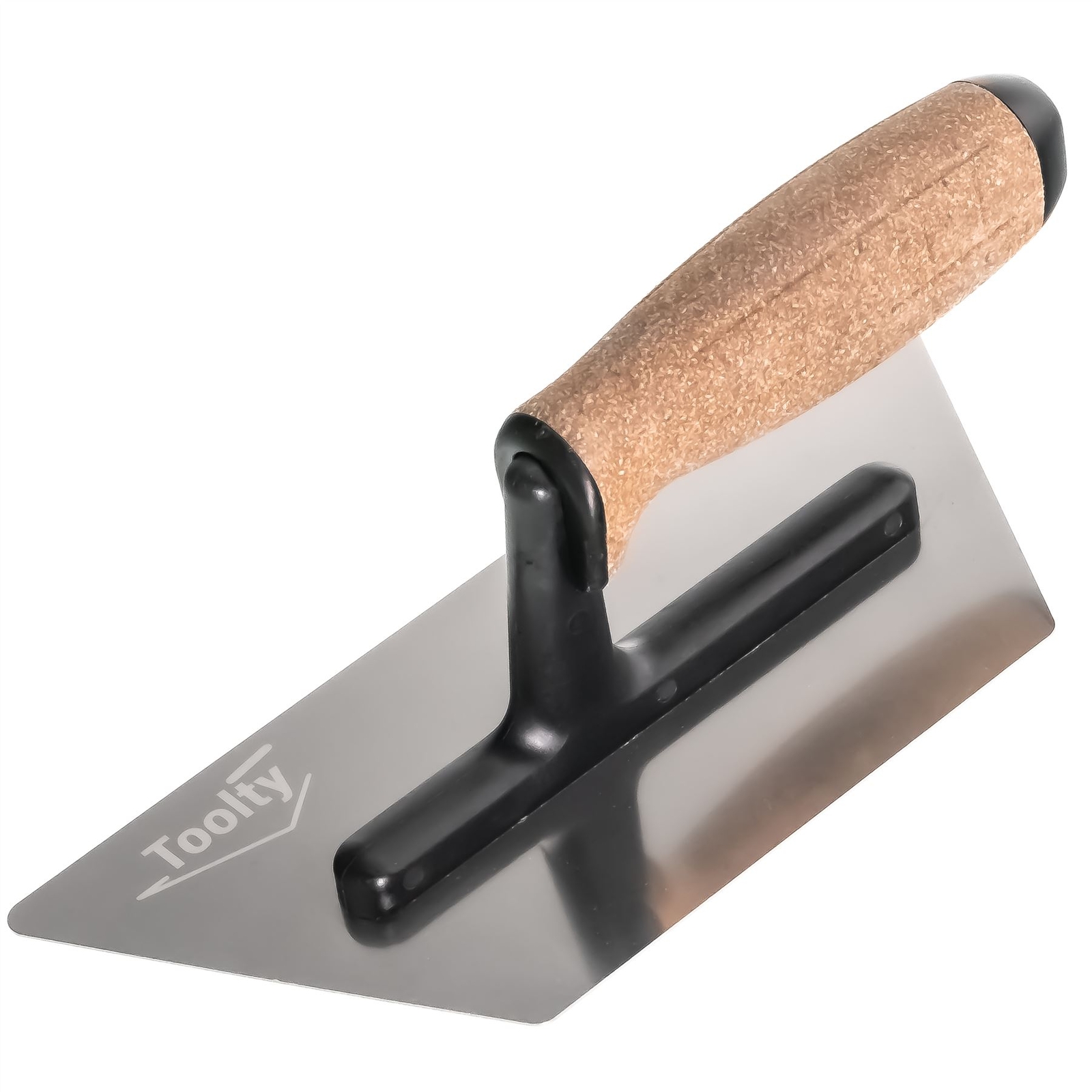 Trapezoidal Venetian Finishing Trowel Stainless Steel Cork Handle Toolty