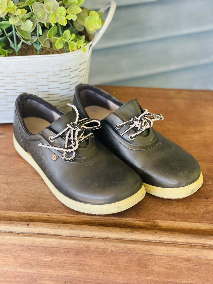 Bogs Black Quinn Waterproof Low Top Sneaker Shoes Women s 7 EU 38