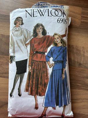 New Look Sewing pattern 6509 tops skirts inc cowl neck used size 14  complete