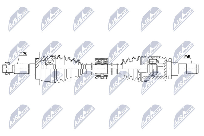 Arbre de transmission Suzuki SX4 S-Cross pour supprimer bruits et claquements