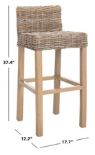 Safavieh CYPRESS BARSTOOL, Reduced Price 2172736339 FOX6502B