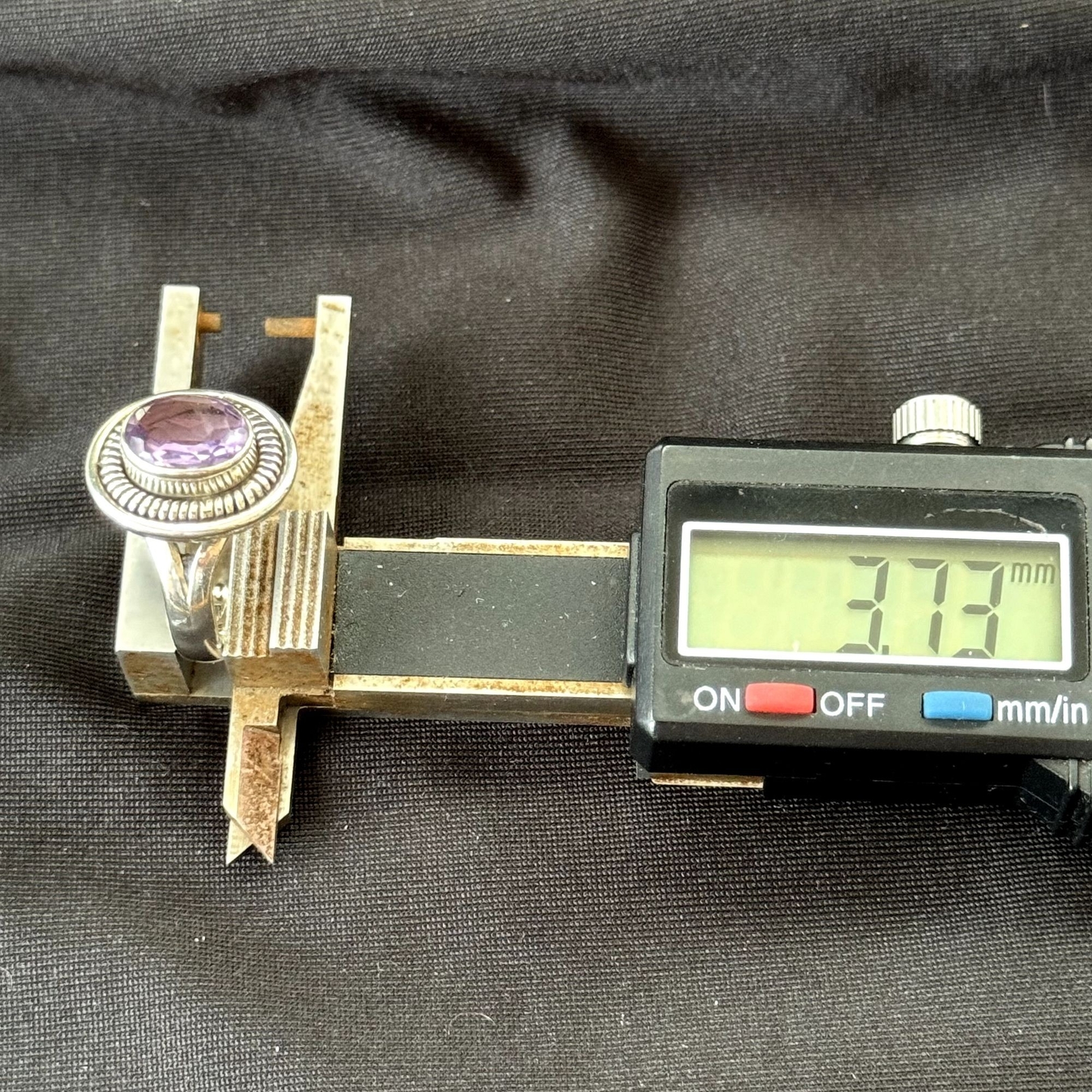 VTG Amethyst Ring Statement Boho Southwestern Rop… - image 8