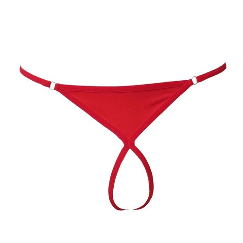 Mens G-String Thong Underwear O-Ring Briefs Penis Hole T-Back Micro ...