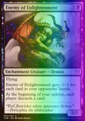 1x NM Foil Enemy of Enlightenment - Theros Beyond Death [MTG] pack fresh