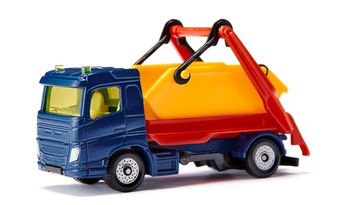Camión Siku 1298 Volvo FL con hueco de descarga azul/amarillo/rojo (blister) - Imagen 2 de 5