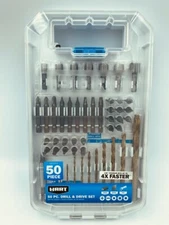 BRAND NEW Hart 50 Piece Drill and Drive Set Torx/Hex/Titanium Bits.