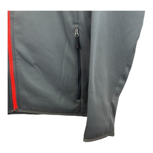 SPYDER Jacket Mens Medium Gray Black and Red Full Zip Fleece Interior Spider - Picture 5 of 11