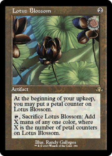 1x Lotus Blossom -- Retro Frame - Foil NM-Mint, English Dominaria Remastered MTG
