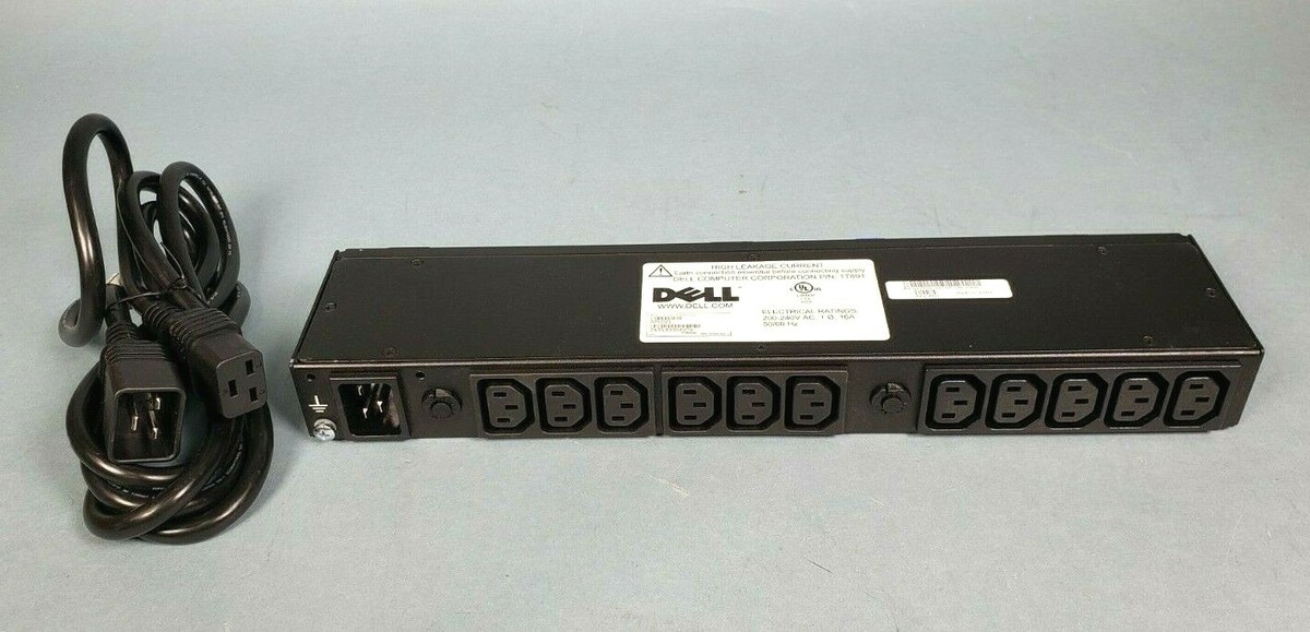 Dell AP6021 PDU 13x C13 Outlets 100-240VAC 1Ø 16A/20A C19-C20 