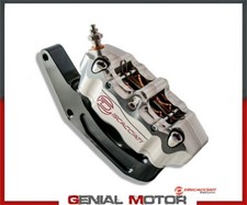 KIT Pinza Radiale DISCACCIATI Disco Ø292mm Harley Davidson + Supporto NERO