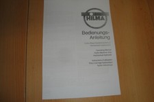 HILMA Bedienungsanleitung  siehe Bilder