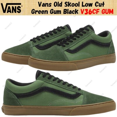 Vans Old Skool Low Cut Green Gum Black V36CF GUM Men's Size | eBay