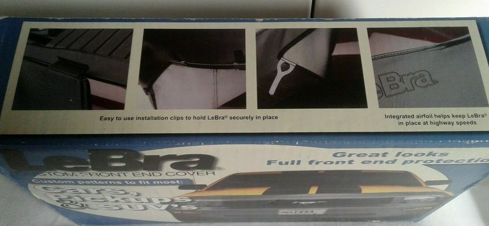 LeBra Custom Car Front End Cover Black 55618-01 Fits Pontiac Grand PRX -03/GT - Image 2 of 4