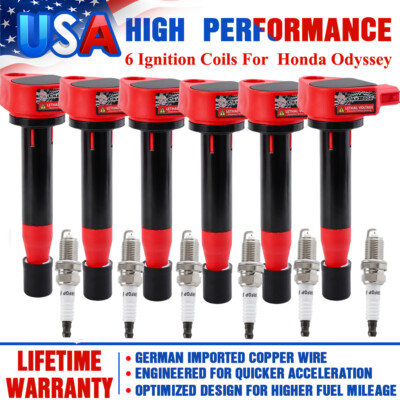 3.5L V6 Coil Pack Set 6X Ignition Coils 6X Spark Plugs Set For Honda Odyssey 3.5L V6 (1999-2007) &ndash; Complete Tune-Up Kit 06 Honda Odyssey