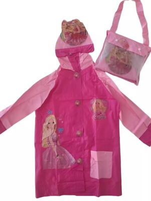 Fits raincoat for children,Princess Size L (7 to 9 years) 30.7''