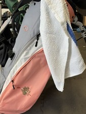 Super lightweight- Golf/Caddy Towel - Cotton with Blue Stripe 22" x 40"