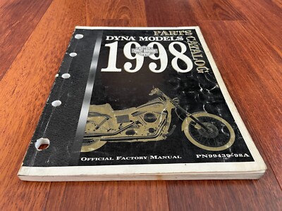 Harley Davidson 1998 Dyna Models OEM Parts Catalog P/N 99439-98A