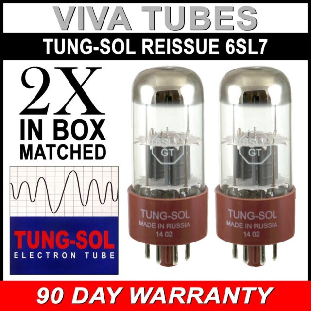 Brand New Tung-Sol Reissue 6SL7 GAIN TESTED Vacuum Tube In Box