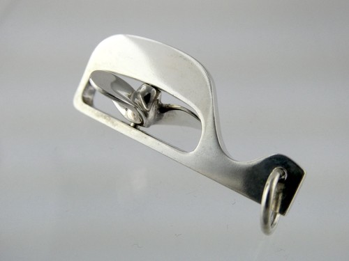 Colgante de hélice cinética de plata esterlina Knud V Andersen Dinamarca KVA 12,7 g 2 pulgadas - Imagen 6 de 13