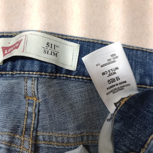 Levi's 511 Slim Fit Youth Boys Size 18 Reg Distressed Denim Jeans 30x30 - Picture 12 of 12