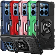 For Boost Summit 5G 2024 Phone Case Metal Ring Magnetic Support Kickstand Cover