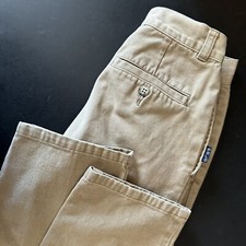 POLO RALPH LAUREN Green Label Youth khaki size 10 slim 25" inseam Front Pleats