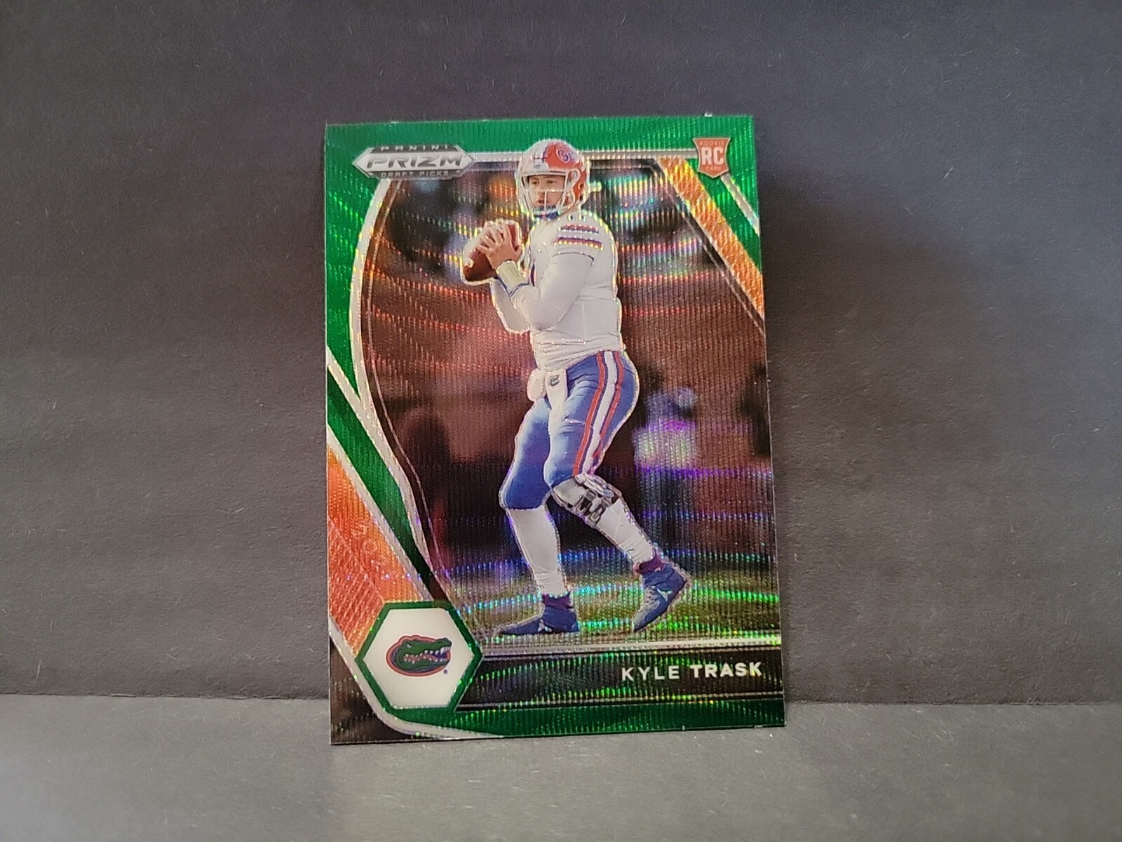 2021 Panini Prizm Draft Picks Green Wave Prizm Kyle Trask #109 Rookie RC