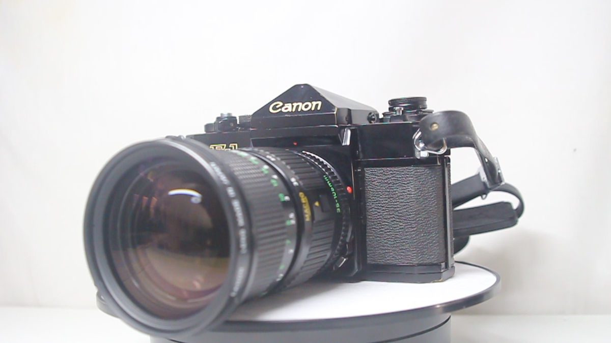 【C6821】Canon F-1 + New FD35-105mm F3.5 New FD35-105mm f/3.5-4.5 - Canon Camera Museum
