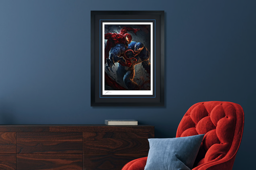 Sideshow Framed Fine Art Giclee Print Venom VS Carnage Limited Edition 43/450 - Picture 4 of 5