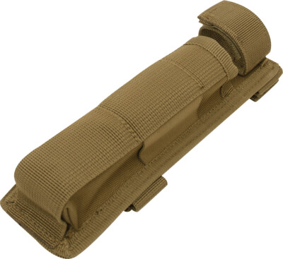 #ad Coyote Brown Long MOLLE Holder for Baton Pouch Bottom Hook And Loop Web Strap $12.99