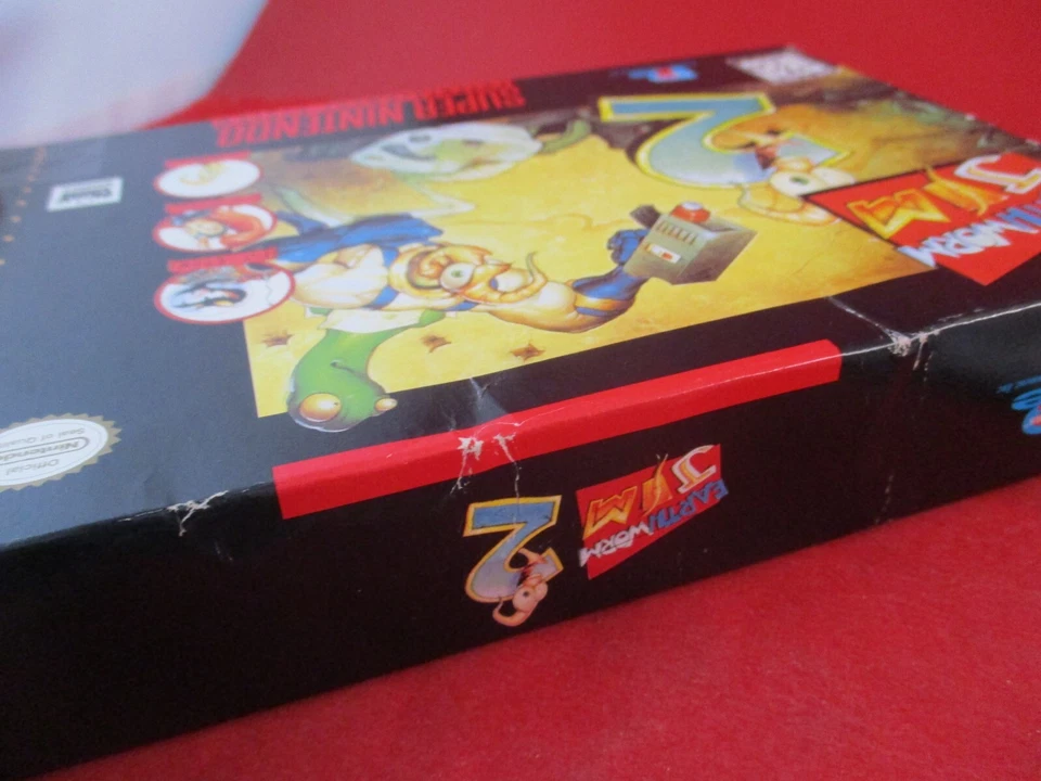 Earthworm Jim 2 (Super Nintendo SNES) COMPLETO con Caja Manual Juego FUNCIONA! Foto 4 de 4