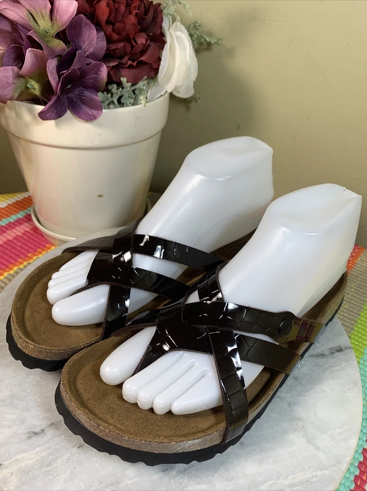 Betula Birkenstock Synthetic Multi straps Thong Sandals Soft footbed EU 39 L8 M6 — 第 3/4 张图片