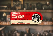 Sun Tach Hot Rod Water Slide Decal Ford Flathead Rat Racing Moon Stewart Warner Sun Tach Hot Rod Water Slide Decal Ford Flathead Rat Racing Moon Stewart Warner