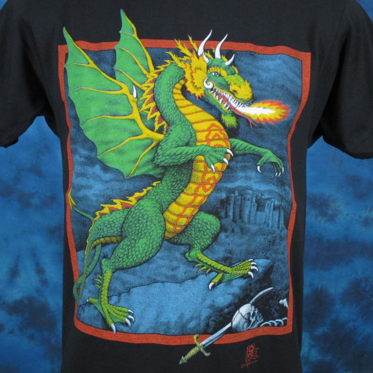 Mens Tshirts Vans T Shirt Dragon Vans Men's Left Chest Logo T