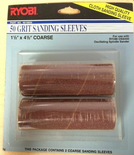 Ryobi OSS450 Oscillating Spindle 50 Grit Sanding Sleeves 1.5"x4.5" Coarse for sale online eBay