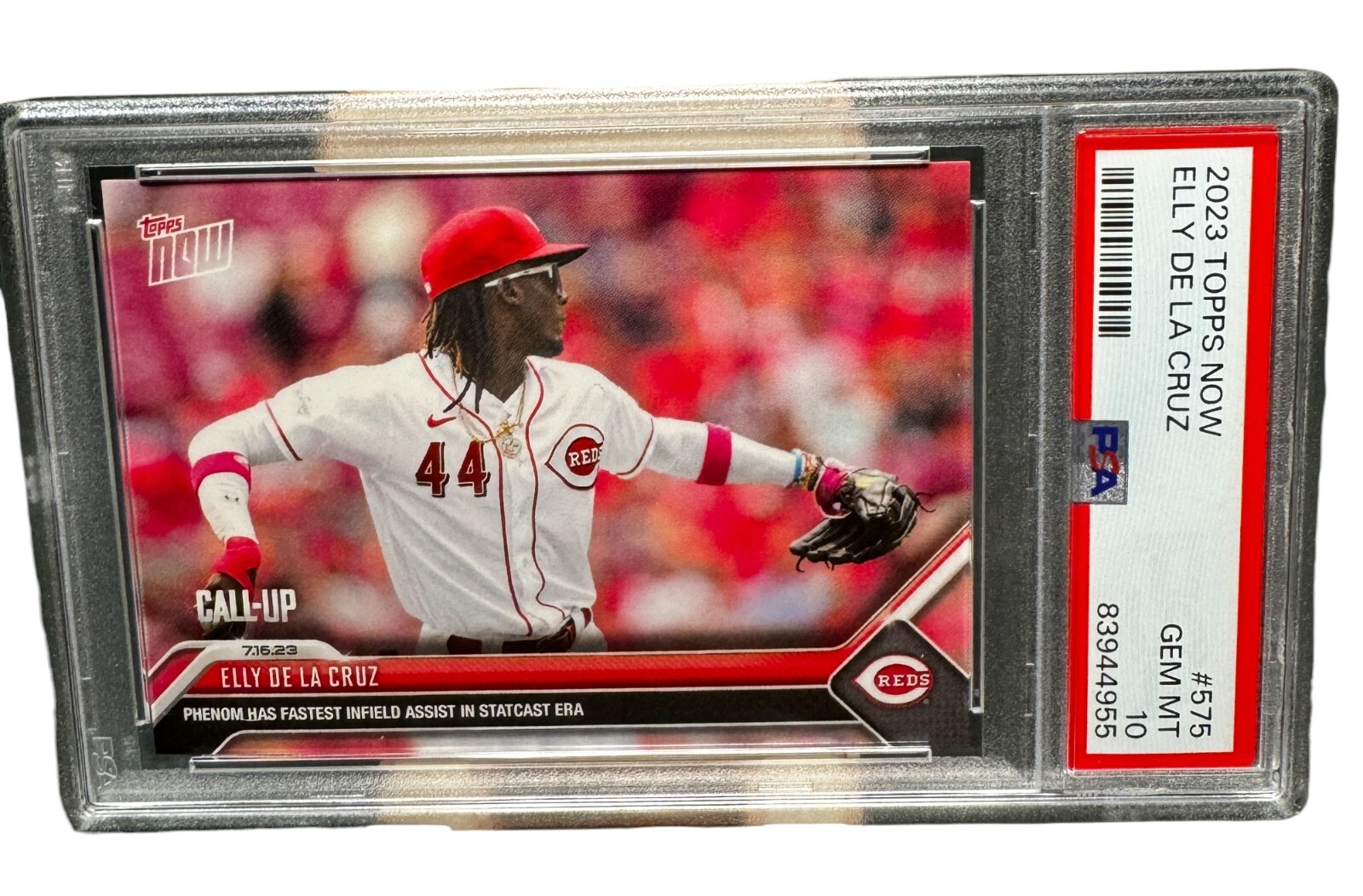 2023 Topps Now #575 Elly De La Cruz "Call-Up" PSA 10