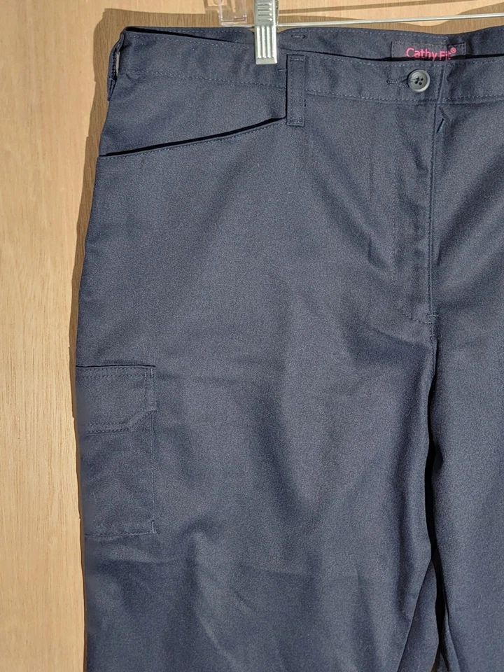 cintas cathy fit cargo mujer 18 SH recto frente plano tiro alto azul marino Foto 2 de 4