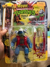 1992 Playmates TMNT Movie III Samurai Leo  factory sealed  MOC     Mint On Card