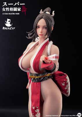 Ninja Cat N001 ザ・キング・オブ・ファイターズ 1/6 不知火舞 In Stock NINJA CAT 1/6 KOF N001 Mai Shiranui Action Figure