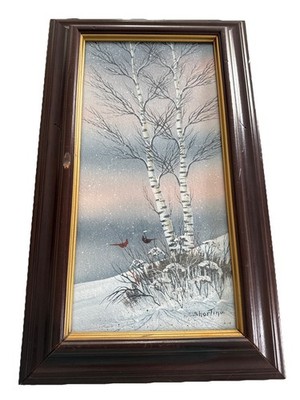 Michael Shortino Framed & Signed Watercolor Painting-10''x18''-BEAUTIFUL!!