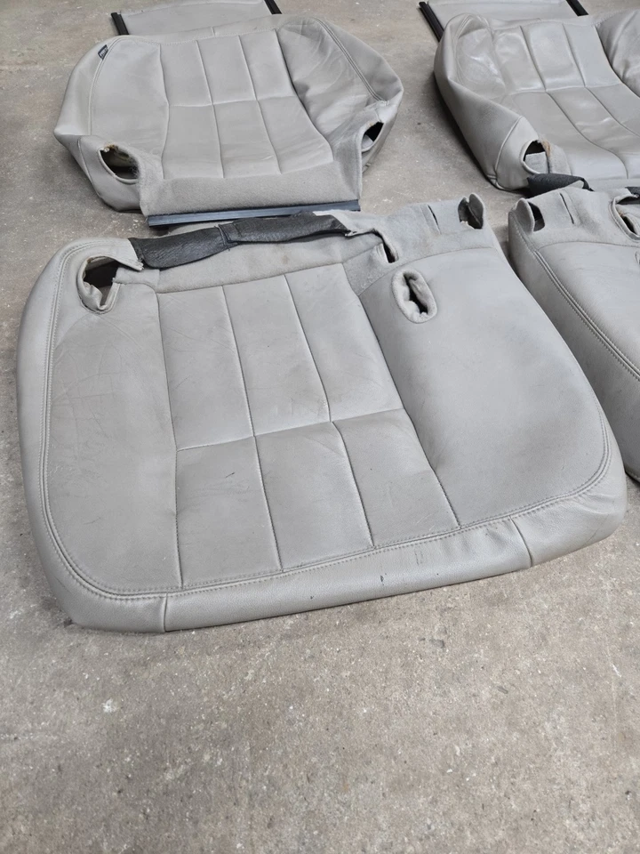 Fundas de asiento de piedra de banco dividido LX de cuero Ford Crown Victoria OEM Grand Marquis Foto 2 de 4