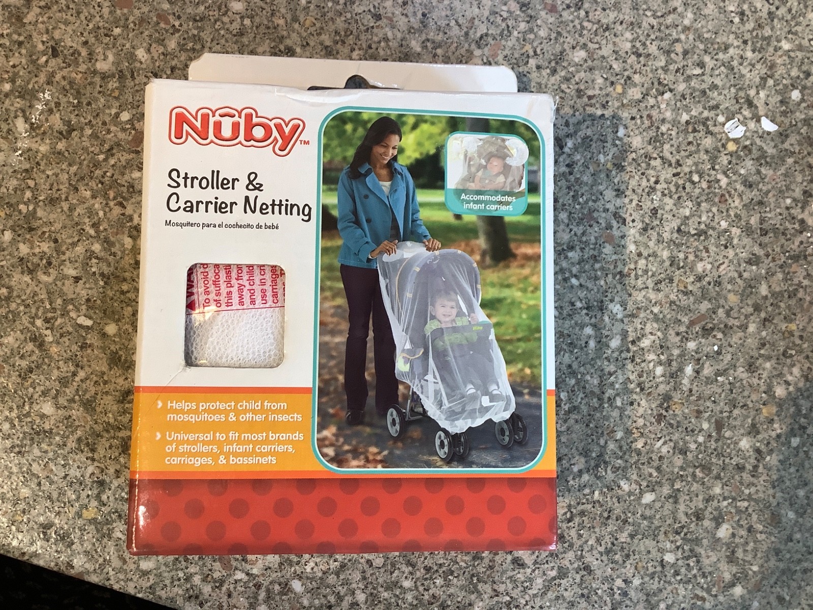 Nuby stroller / buggy/ pushchair and carrier netting