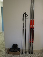 Langlaufski set komplett Herren Fischer 184 cm profil salomon easy cruiser