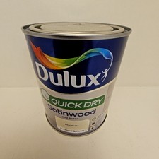 Dulux Quick Dry Satinwood Magnolia Paint 750ml Interior Wood Metal m