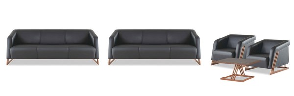 Ledersofas Couch 3-Sitzer Sessel Couchtisch Sofa-Set Sofagarnituren-image