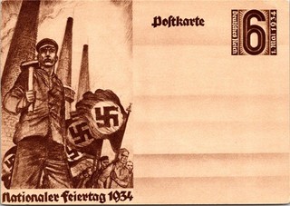 Dr Jim Stamps Germany 1934 Third Reich Postal Stationery Card