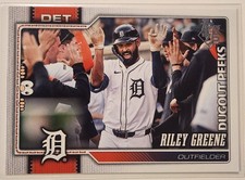 2026 Topps Celebration RILEY GREENE #209 Dugout Peeks SSP Variation Tigers