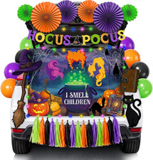 Trunk or Treat Car Decorations Kit, Halloween Trunk or Treat Witch Theme