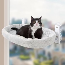 GUUSII Foldable Cat Hammock Cat Bed Cushion Suction Cup Cat Window Hammock Cat